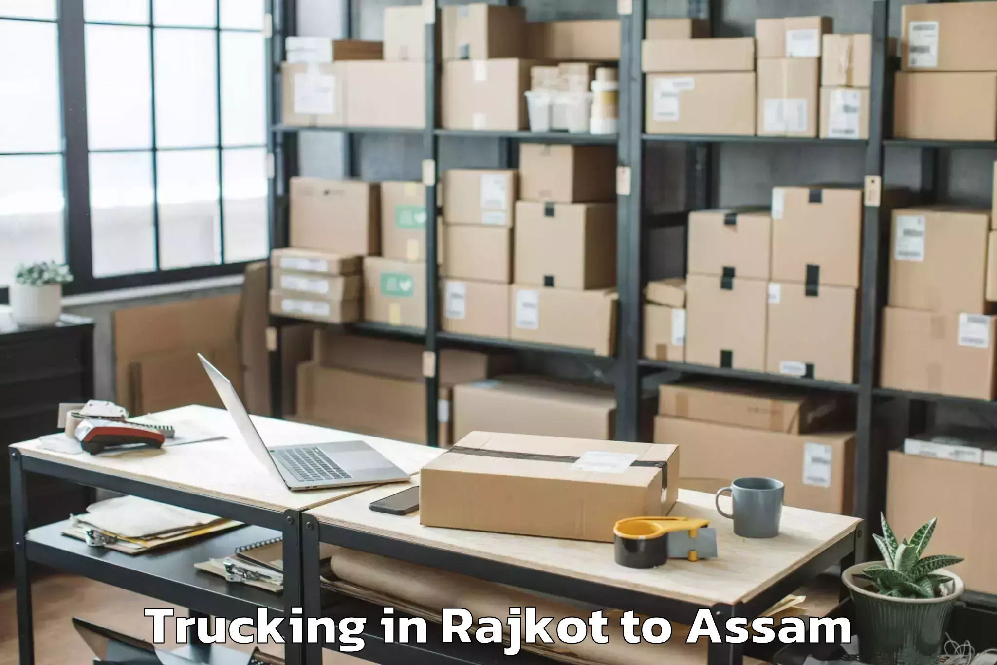 Hassle-Free Rajkot to Silchar Trucking